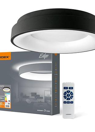 Світлодіодний світильник videx edge-rc-72w-black (vle-erc-72b)