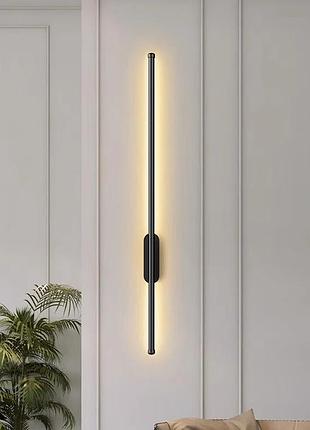 Бра led 27963 чорний 6х6х81 см. 5000899