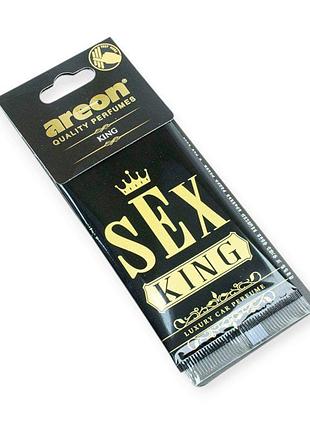 Ароматизатор на дзеркало сухий areon лист sex "king"