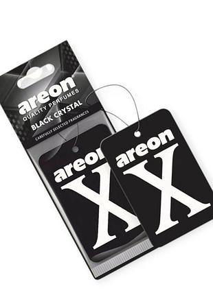 Ароматизатор на зеркало сухой areon лист "х premium" "black crystal"