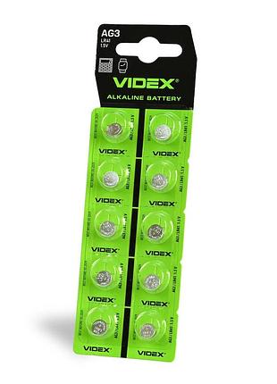 Часовая батарейка videx ag 3/lr41 в блистере, 10 шт.