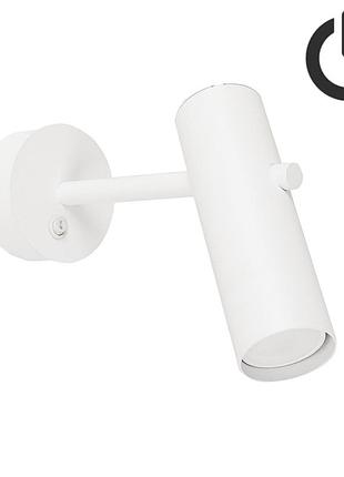Бра з вимикачем tukan gu10 w280bt білий, atmolight