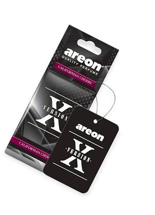 Ароматизатор на зеркало сухой areon лист "х premium" "californian cherry"