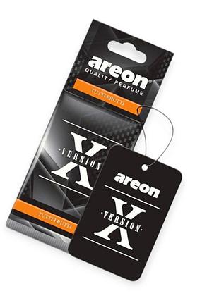 Ароматизатор на зеркало сухой areon лист "х premium" "tutti frutti"