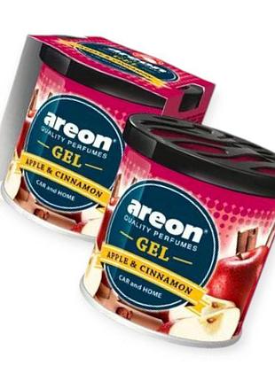 Ароматизатор на панель areon gel 80г "apple cinnamon"