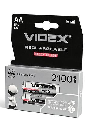 Аккумуляторы videx hr6/aa 2100 мач, двойной блистер, 2 шт.