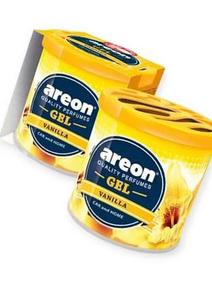 Ароматизатор на панель areon gel 80г "vanilla"