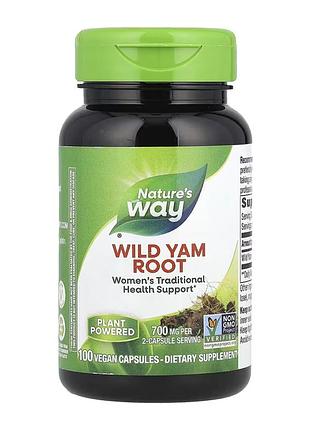 Дикий ямс, nature's way, 100 капсул, для ежедневного рациона.