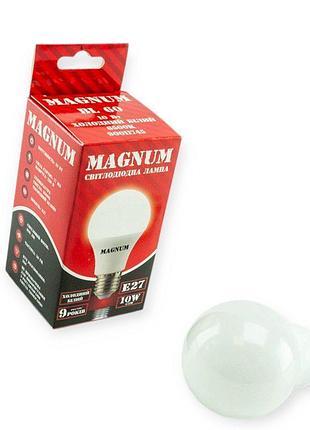 Лампа светодиодная 220v e27 10w a60 6500k magnum megalight