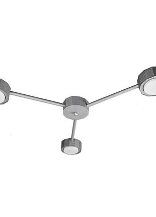Люстра (світильник стельовий) quant gx53 c3350 муар, срібло, atmolight