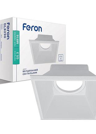 Вбудований світильник feron dl8290 під лампу білий