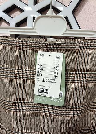 H&amp;m,мини юбка в клетку,р.хс 3