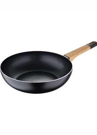 Сковорода вок bergner earth black bg-34627-bk 28 см чорна 4811180