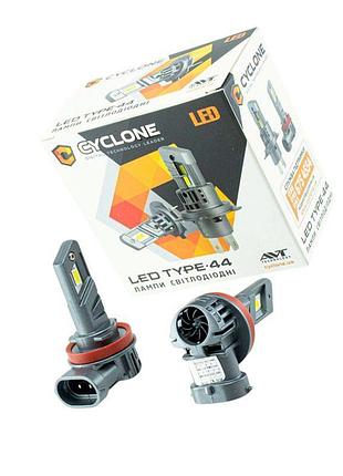 Автолампа led h8, h9, h11, h16 12v type 44 25w 5000k 6700l радиатор cyclone