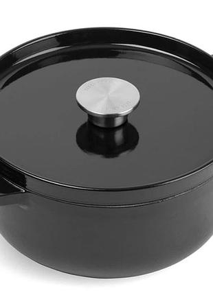 Каструля с крышкой kitchenaid сс006061-001 26 см 5,2 л черная 4755273