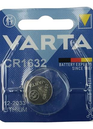 Батарейка таблетка литиевая 3.0v cr1632 блистер varta