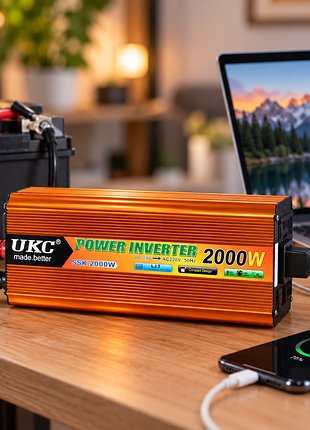 Преобразователь ac/dc ssk 2000w 24v / автомобильный инвертор 24в