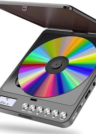 Портативный cd-плеер cchkfei cd player cd766bf bluetooth перезаряжаемый плеер с динамиком и fm радио 6