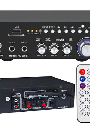 Усилитель amp 688 bt 2ch 30 вт с bluetooth 4