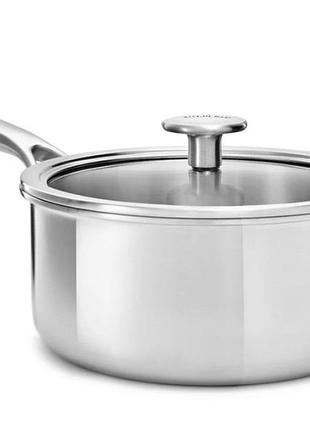 Ковш с крышкой kitchenaid mss сс003257-001 18 см 2.1 л серебристый 4755280