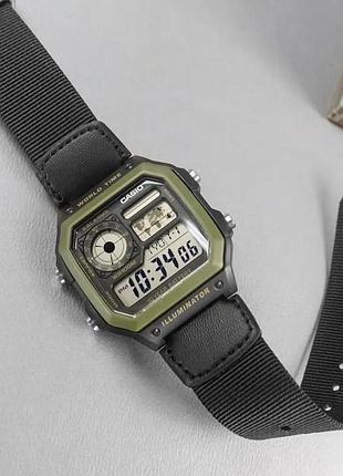 Мужские часы casio ae-1200whb-1b 5