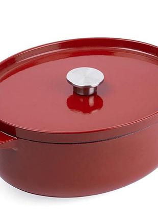 Гусятница с крышкой kitchenaid сс006063-001 30 см 5.6 л красная 4755260