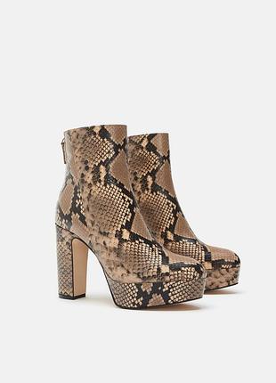 Кожаные ботинки zara3 фото
