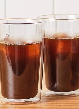 Набір високих склянок з подвійним дном delonghi drinks dlsс-319 490 мл 2 шт 4755254