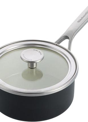 Ковш с крышкой kitchenaid steel core cc005998-001 18 см 2 л черный матовый 5168192