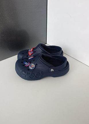 Детские утепленные сабо crocs 6