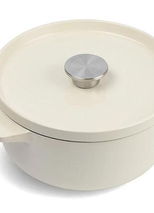 Каструля с крышкой kitchenaid сс006059-001 26 см 5.2 л кремовая 4755271
