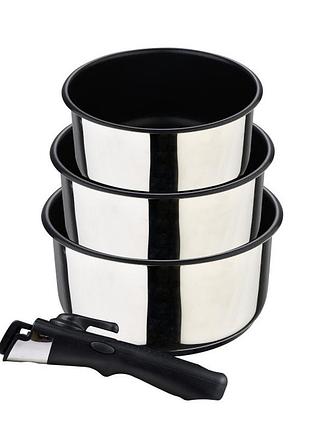 Набір ковшів bergner click cook bg-32293-mm 4 сріблясті предмети 4879705