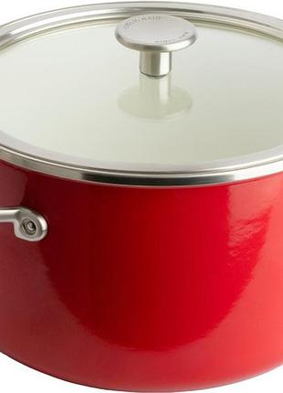 Кастрюля с крышкой kitchenaid steel core cc003267-001 20 см 3.7 л красная 5126920