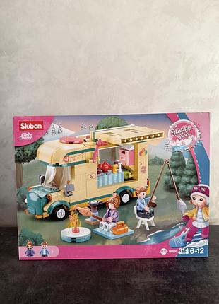 Конструктор sluban m38-b0960 "happy diary": кемпинг, 314 дет.