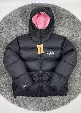 Пуховик stussy розовый xl