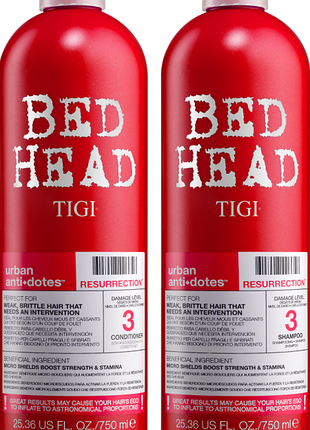 Набір tigi bed head urban antidotes resurrection відновлюючий шампунь 750 мл + кондиціонер 750 мл