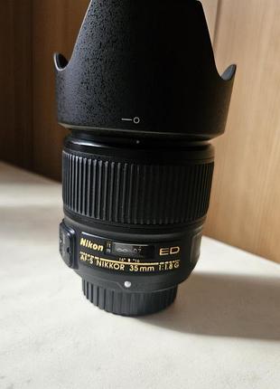 Продам об'єктив nikon af-s nikkor 35mm f/1.8g ed