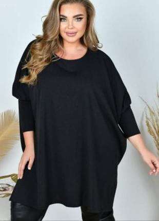 Вязаное туника, платье, платье alpini knitwear, имталия, р. xxl-3xl