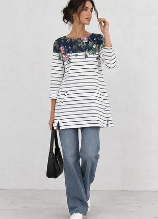 🤍 туніка-светр joules anise print  • 100% бавовна