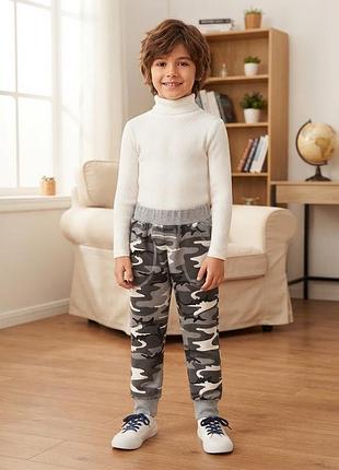 Штаны детские зауженные камуфляж мальчик девочка, штаны детские хаки весна осень 2 3 4 5 6 7 8 9 лет