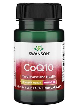 Коэнзим q10 swanson 10 мг 100 капсул для энергетического обмена и сердца.