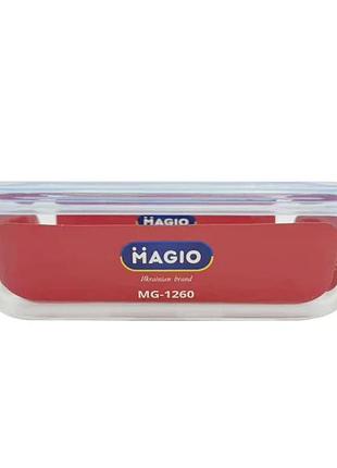 Контейнер харчовий з кришкою magio mg-1260 600 мл 18х13.7х6.3 см 5168112