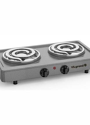 Электроплита vilgrand vhp162d gray 2000 вт серая 5167998