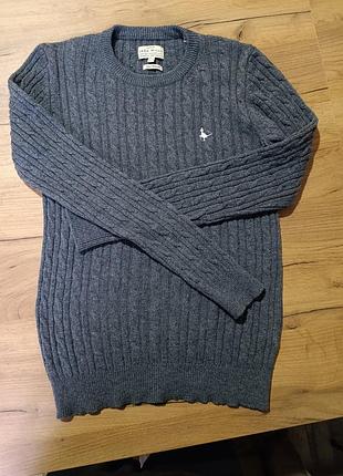 Свитер / джемпер jack wills из 100% мериносовой шерсти (extrafine merino wool).