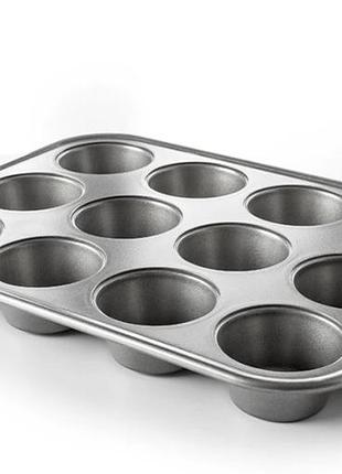 Форма для выпечки кексов kitchenaid сс003296-001 40.7х28х4 см серая 4760818