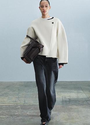Пальто жіноче бежеве zara new