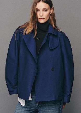 Тренч жіночий синій zara new