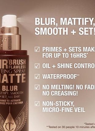 Airbrush flawless matte blurring & waterproof setting spray 3