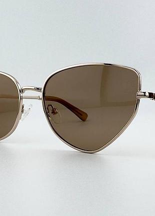 Жіночі сонцезахисні окуляри kaizi ps33424 c54 з поляризацією polarized і бурштиновими кристалами uv400