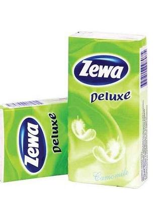 Носовые платки зева делюкс ромашка (1блок/10пачок/10хестинок) тм zewa